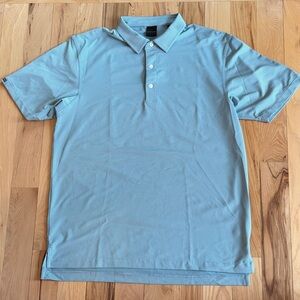 Dunning Golf Green Striped Polo Shirt for Men